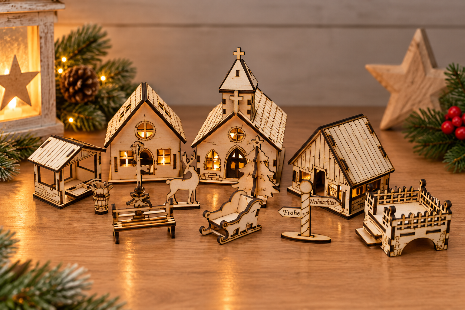 Deko Weihnachtsdorf