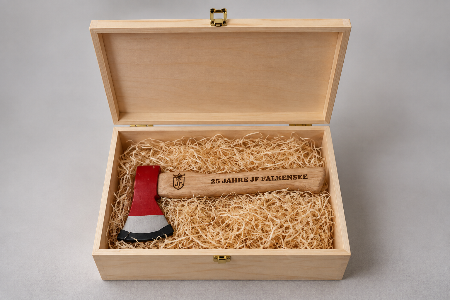 Graviertes Feuerwehrbeil inkl. Geschenkbox (optional mit Gravur)