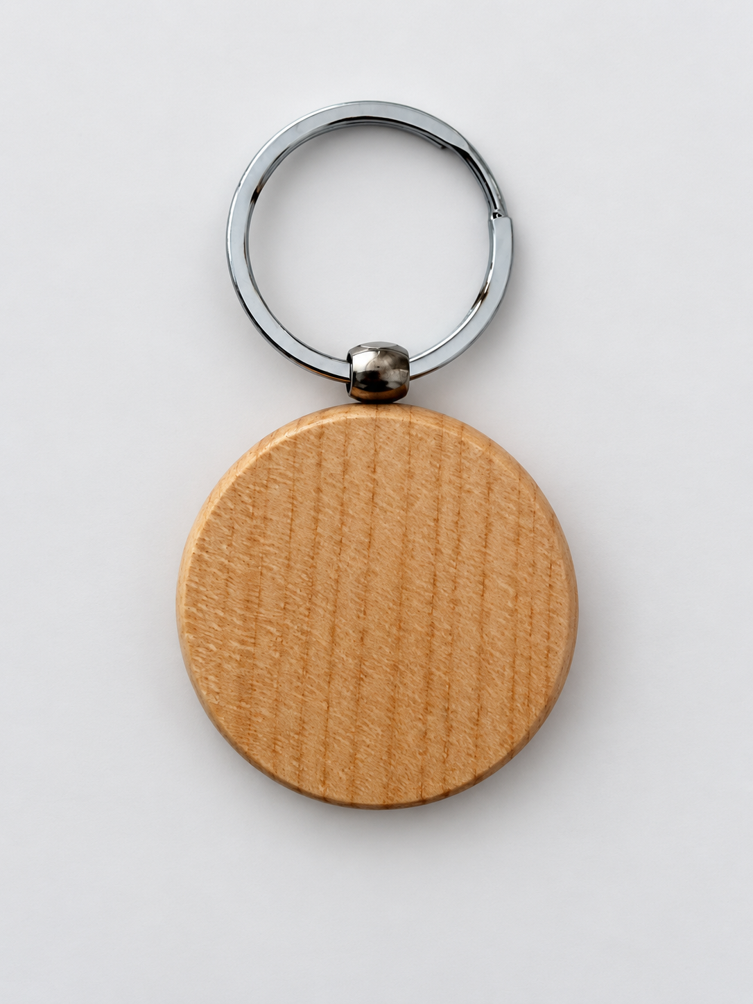 Schlüsselanhänger Holz rund