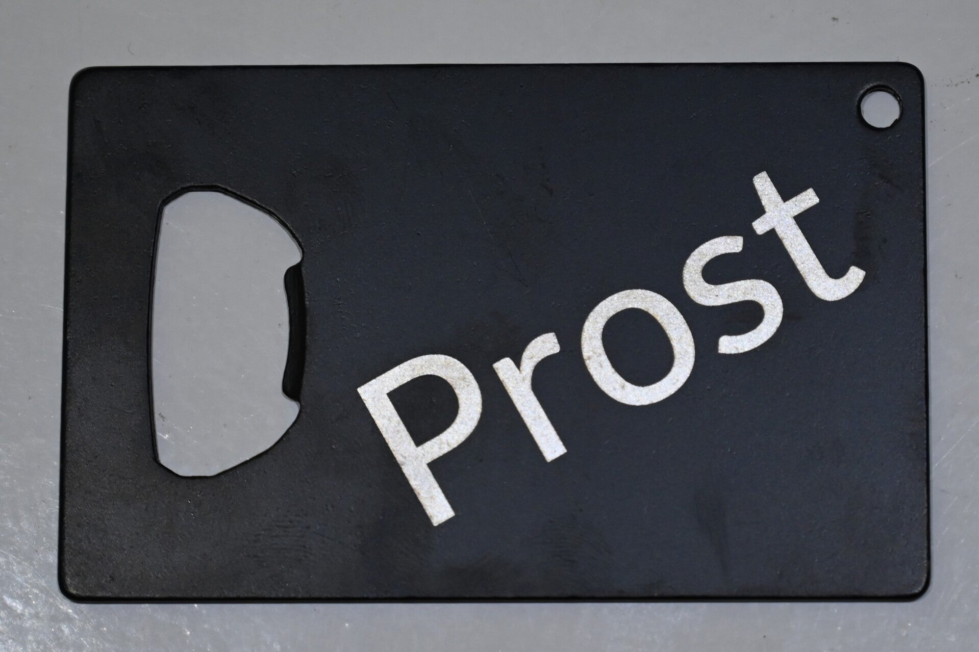 Edelstahl Flaschenöffner "Kreditkarte" mit persönlicher Gravur