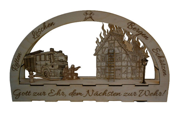 Schwibbogen "Freiwillige Feuerwehr"