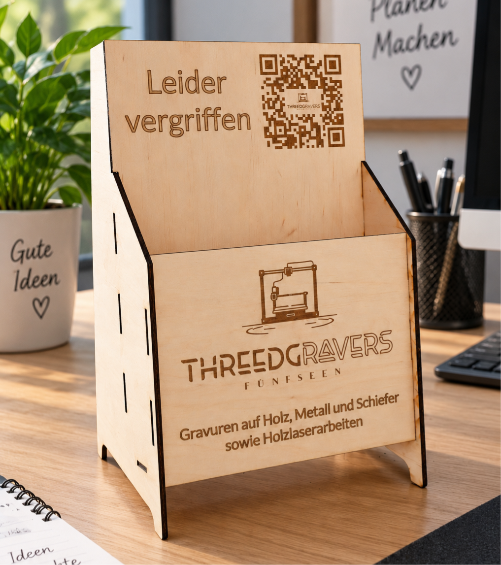 Halterung für DIN A5 Flyer