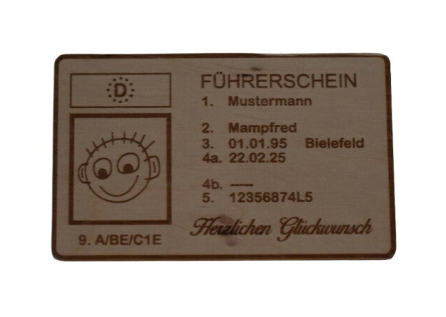 Geldgeschenk Führerschein