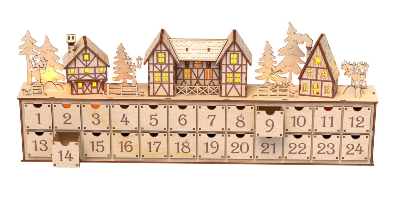 Adventskalender Weihnachtsdorf