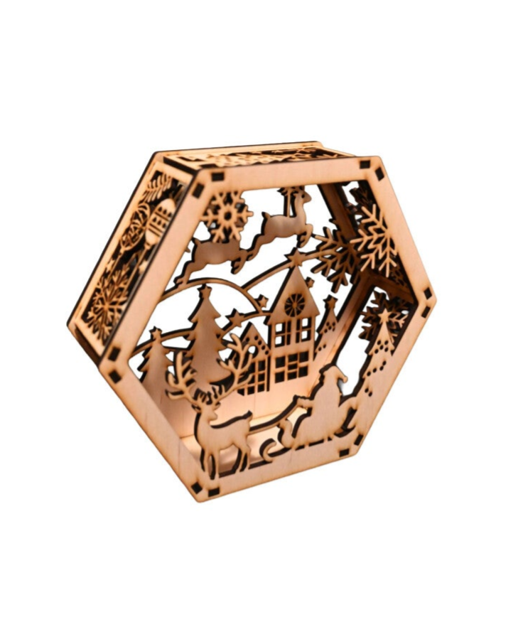 Hexagon Weihnachtsdeko