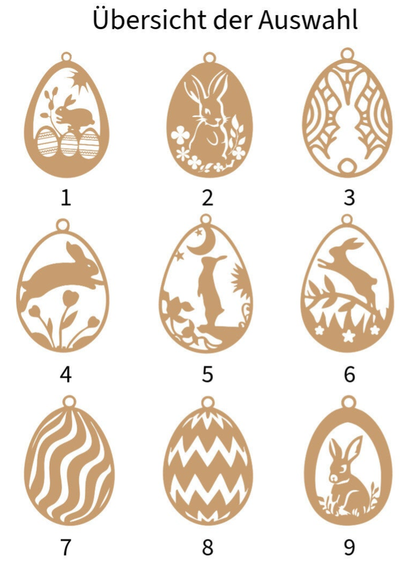 einzelne Osterornamente