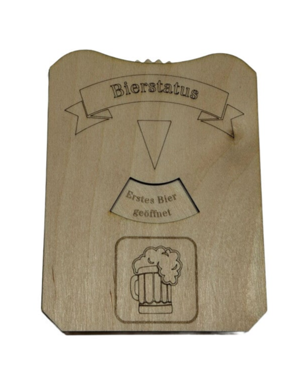 Bierstatus-Parkscheibe inkl. persönlicher Gravur