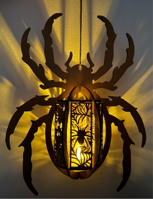 Halloween Teelichthalter "Spinne"