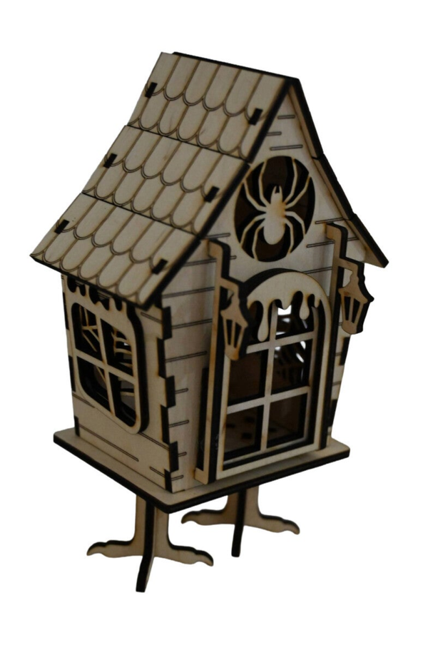 Teelichthalter Hexenhaus