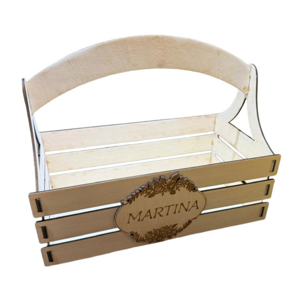 Gartenkörbchen (optional mit Gravur)