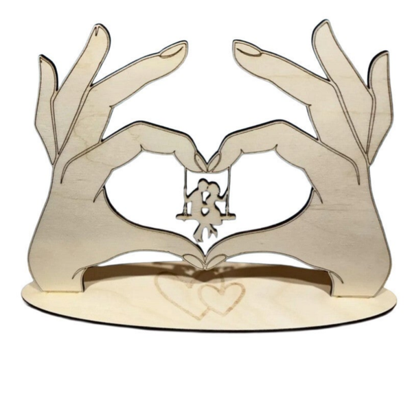 Liebespaar auf der Schaukel inkl. Gravur