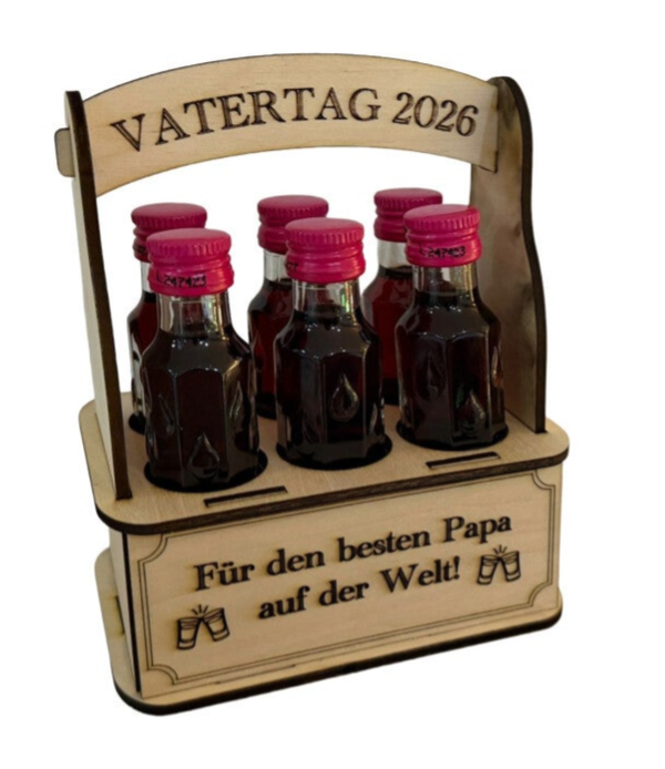 Likörflaschen-Träger Vatertag „Sixer“