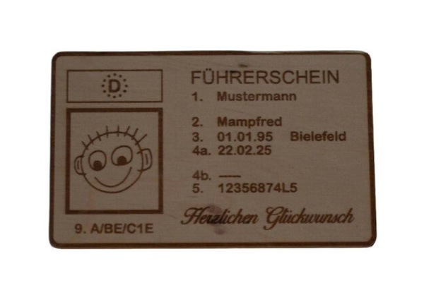Geldgeschenk Führerschein