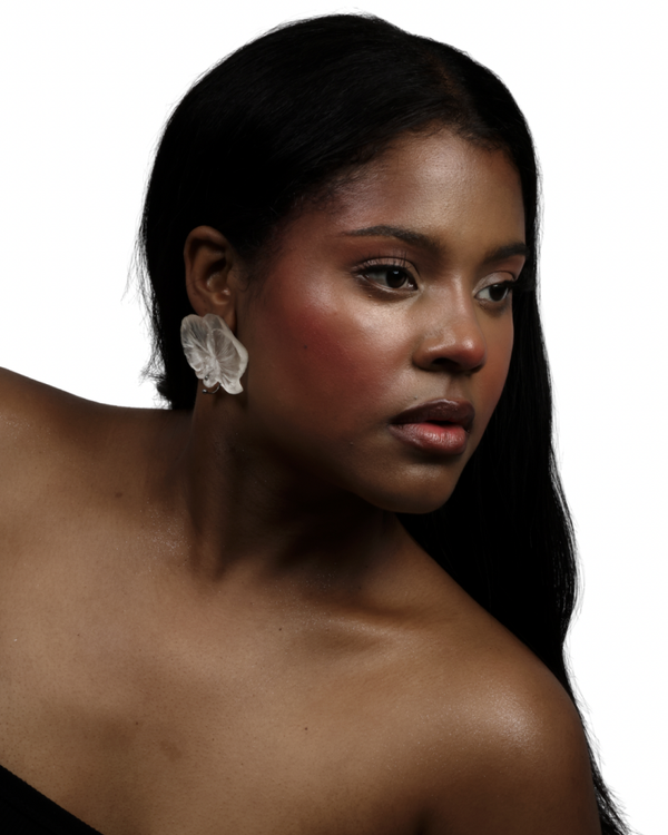 by Goldiie Resin Orchid Earrings