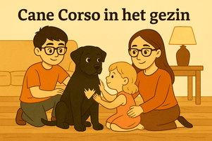 De rol van een Cane Corso in het gezin: beschermend maar zacht