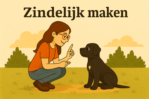 Zindelijk maken Cane Corso pup