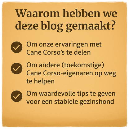 Waarom we deze Cane Corso blog zijn gestart: opvoeden en zorgen voor pups in een gezin