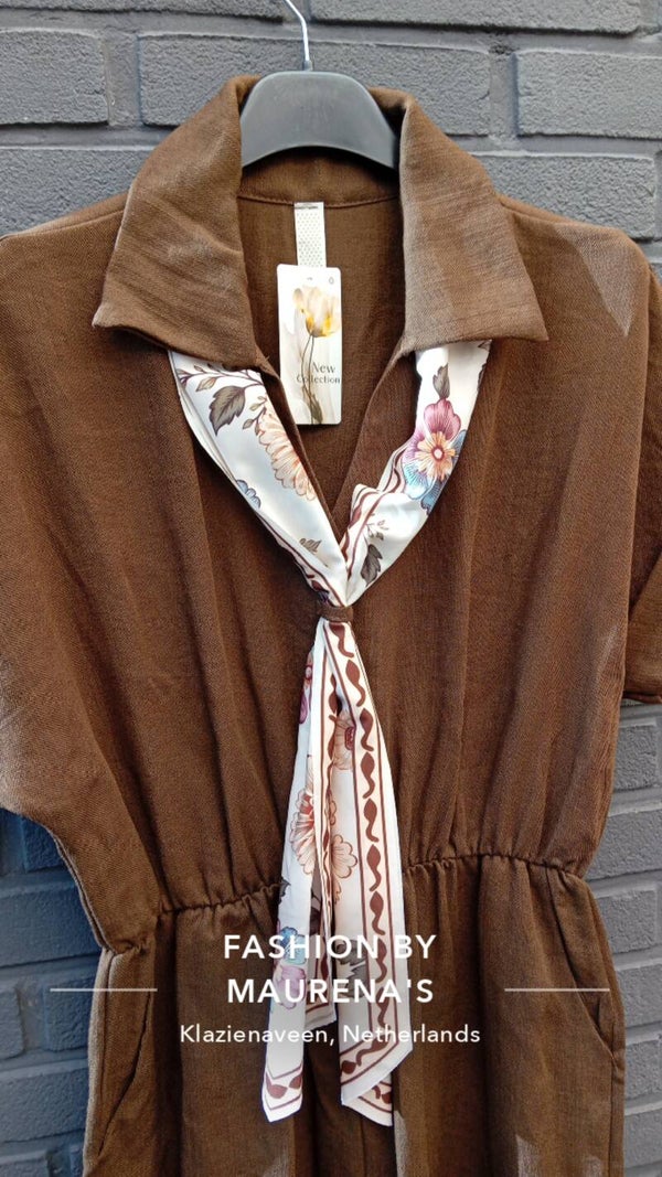 Jumpsuit met sjaal