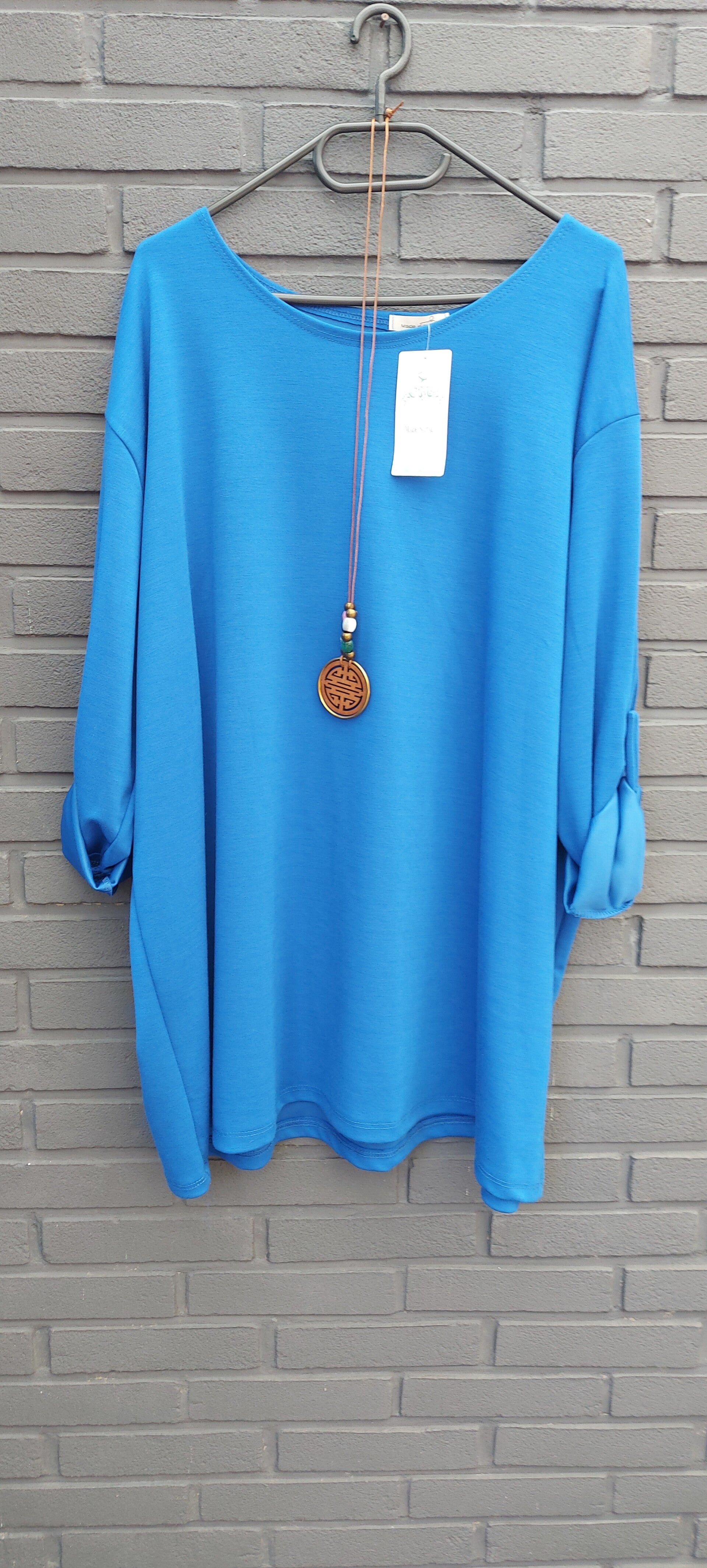 Tuniek kobalt met ketting