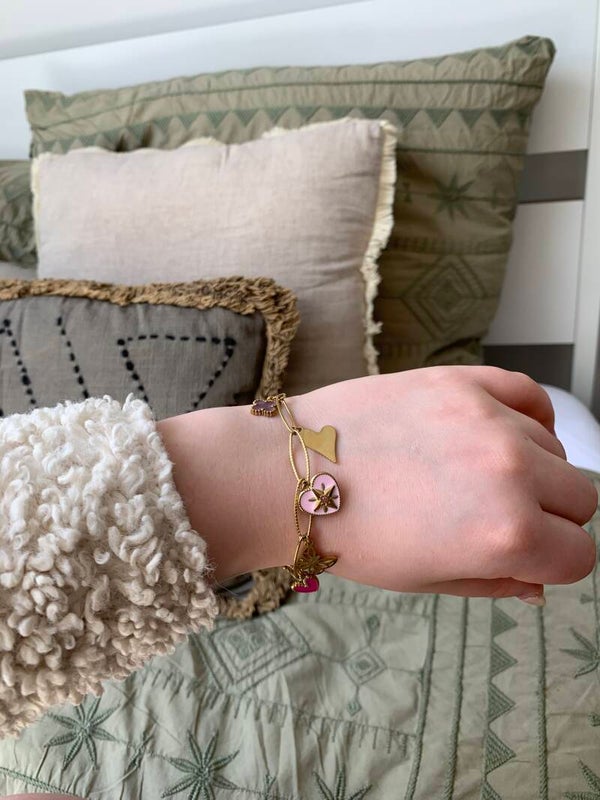 Armband - Lovely butterfly bedels