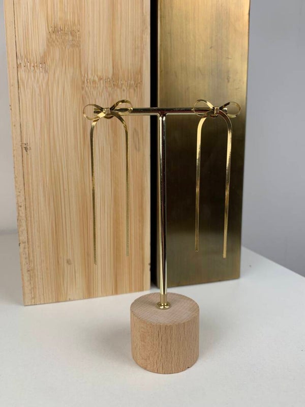 Oorbellen - met lange strik