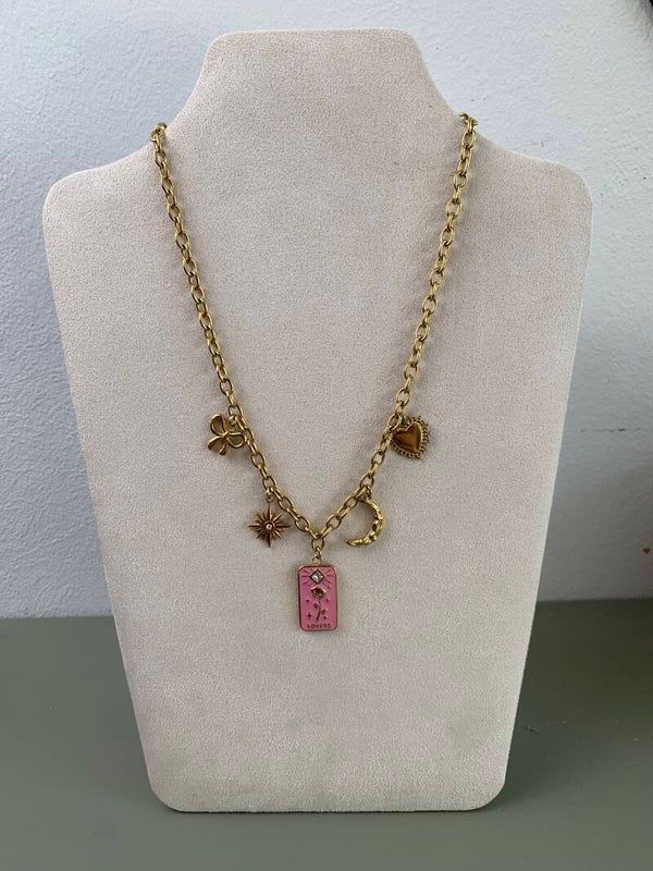 Ketting -  Bedelketting rose lovers