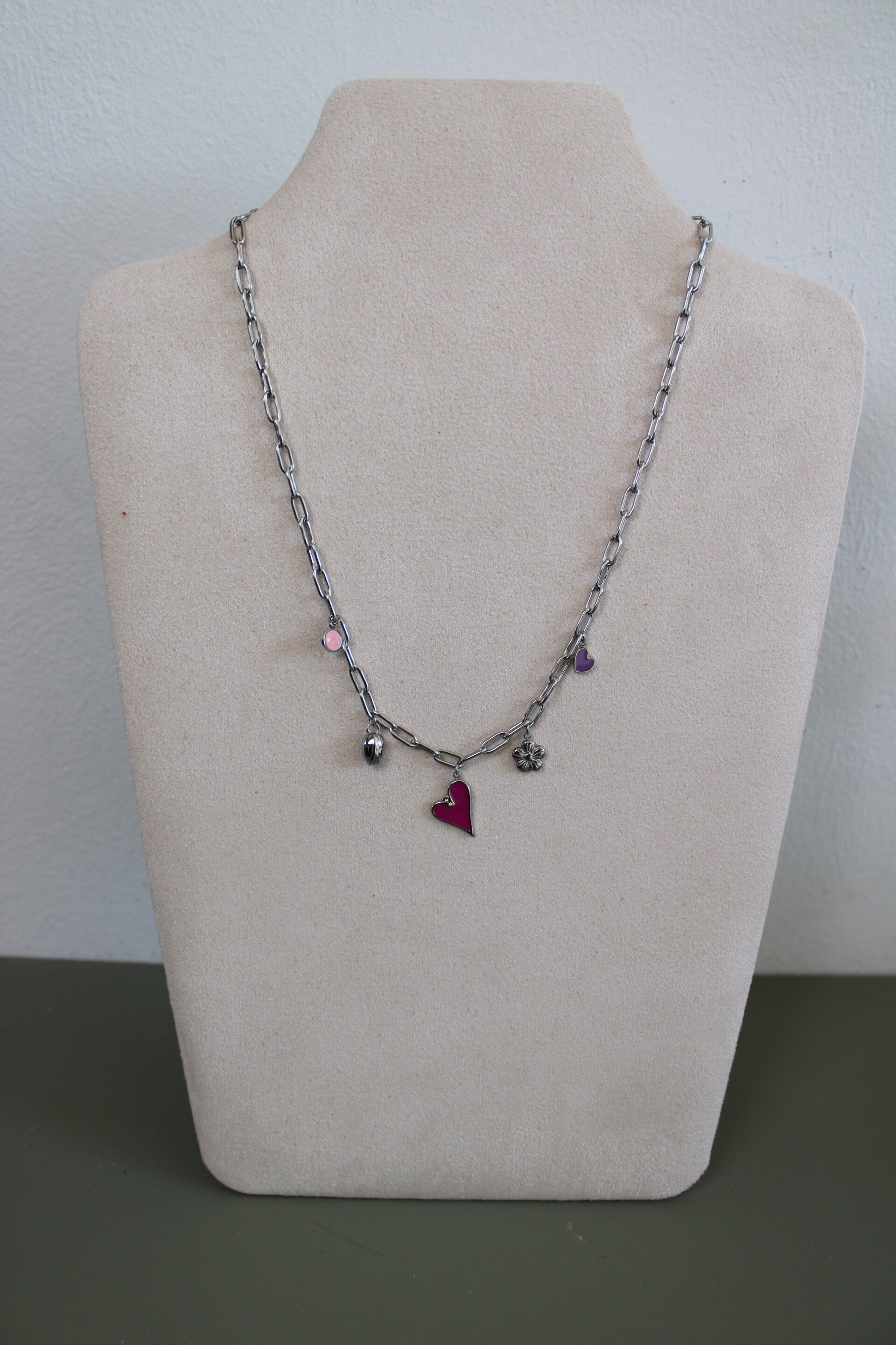 Ketting - Bedelketting lente tinten