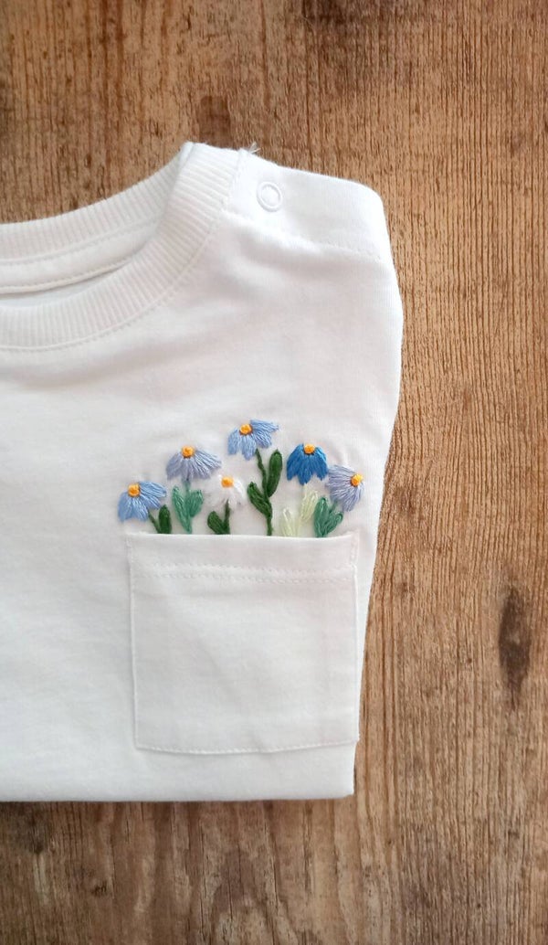 T-shirt bimba margherite