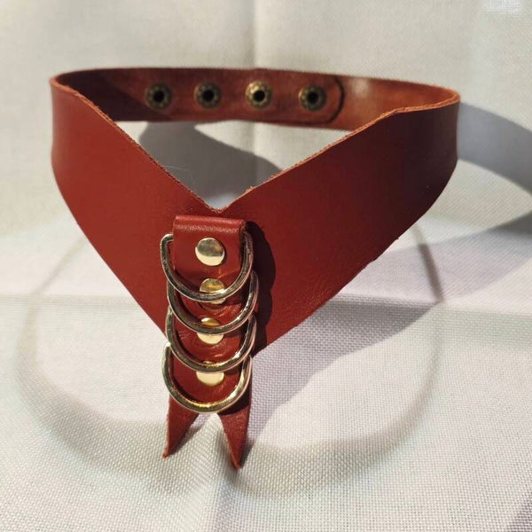 Choker cravate D-ring