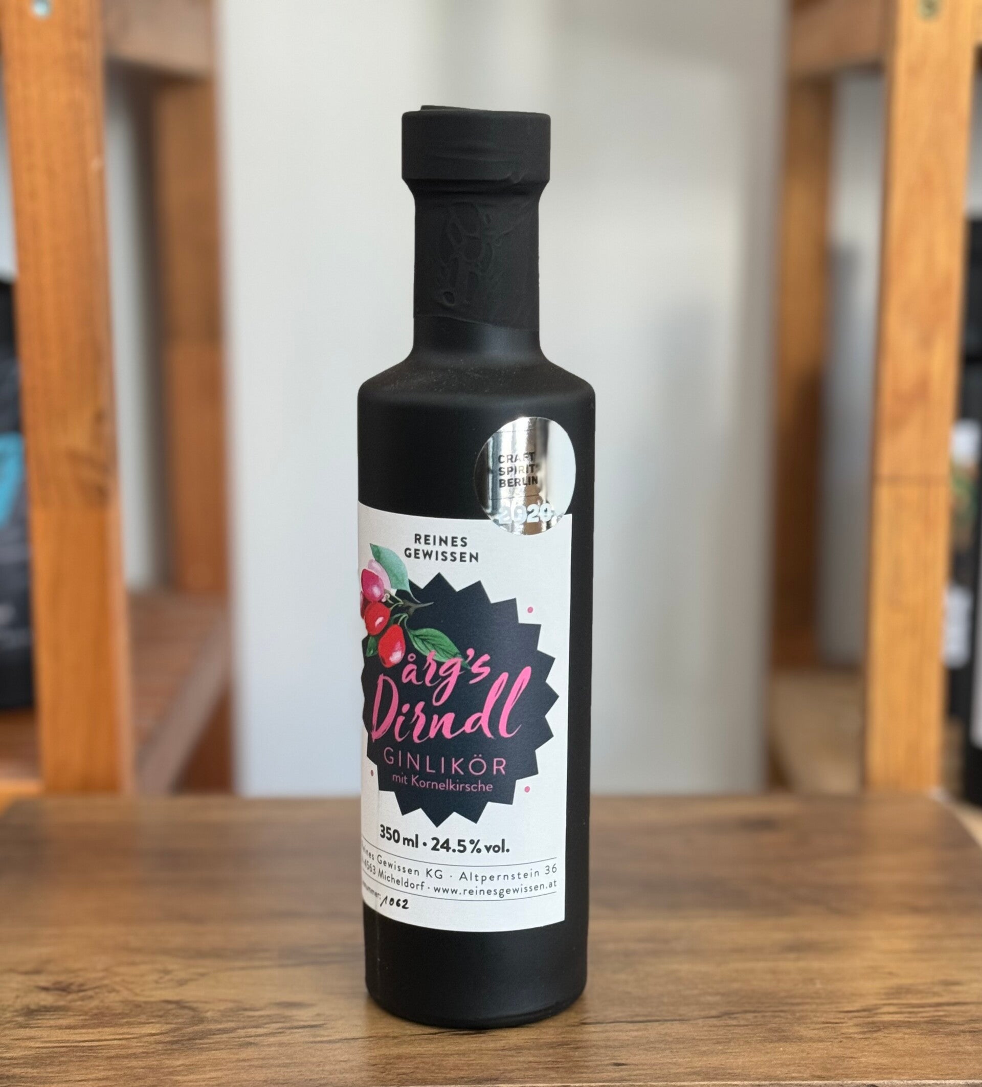 Dirndlkirsch Likör aus der Kornelkirsche 24,5 % 350 ml