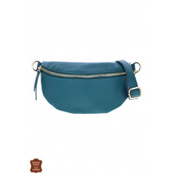 Handtasje petrol blauw