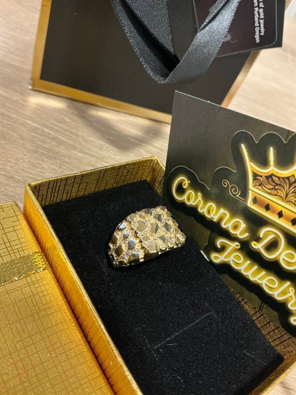 ANILLO NUGGET 10K