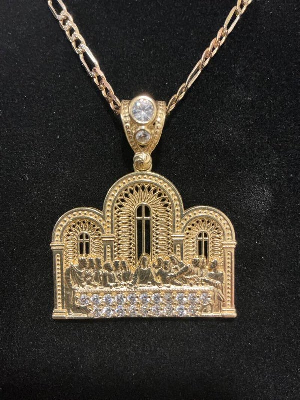 CADENA 14k CON DIJE DE LA ULTIMA CENA 10k