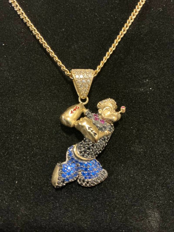 CADENA CUBANA CON DIJE DE POPELLE