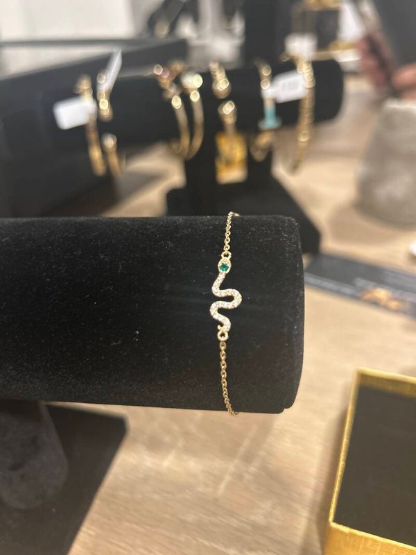PULSERA ESLABÓN ROLO 14k