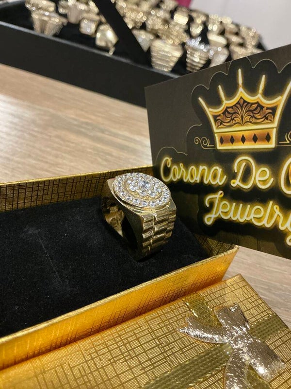 ANILLO SÓLIDO MODELO TALLADO ROLEX