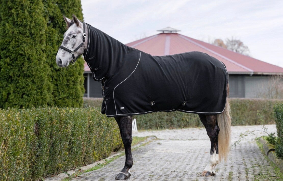 Covalliero Fleecedeken thermo zwart