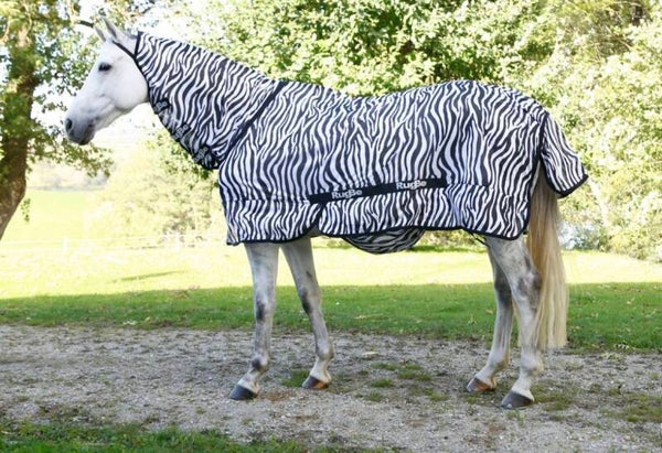 Rugbe Vliegendeken eczeemdeken zebra met nekstuk