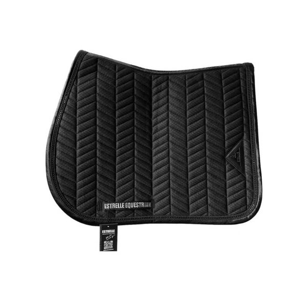 ESTRELLE Cool Air Tec zwart ademend zadeldekje met mesh