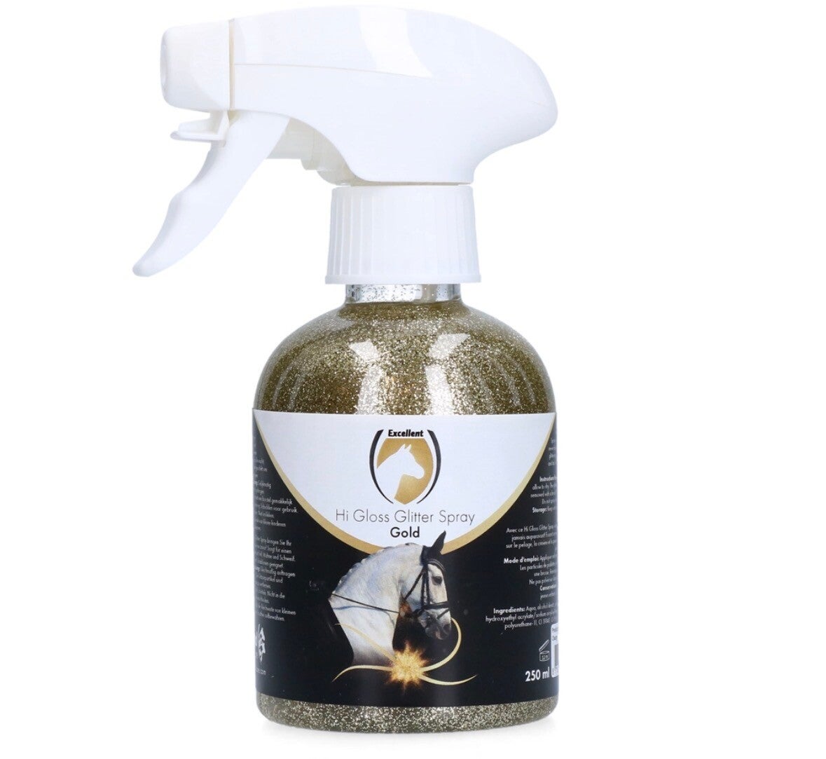 Excellent Horse Hi Gloss Glitter Spray Gold 250 ml