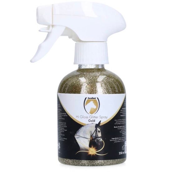 Excellent Horse Hi Gloss Glitter Spray Gold 250 ml