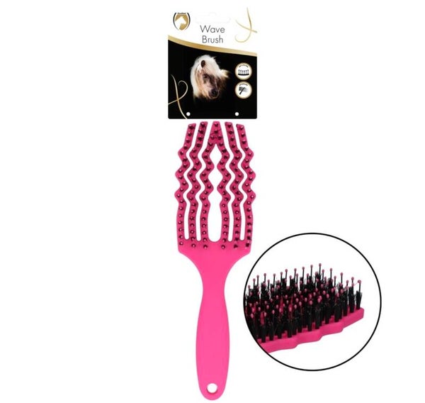Excellent Horse Wave Brush Roze