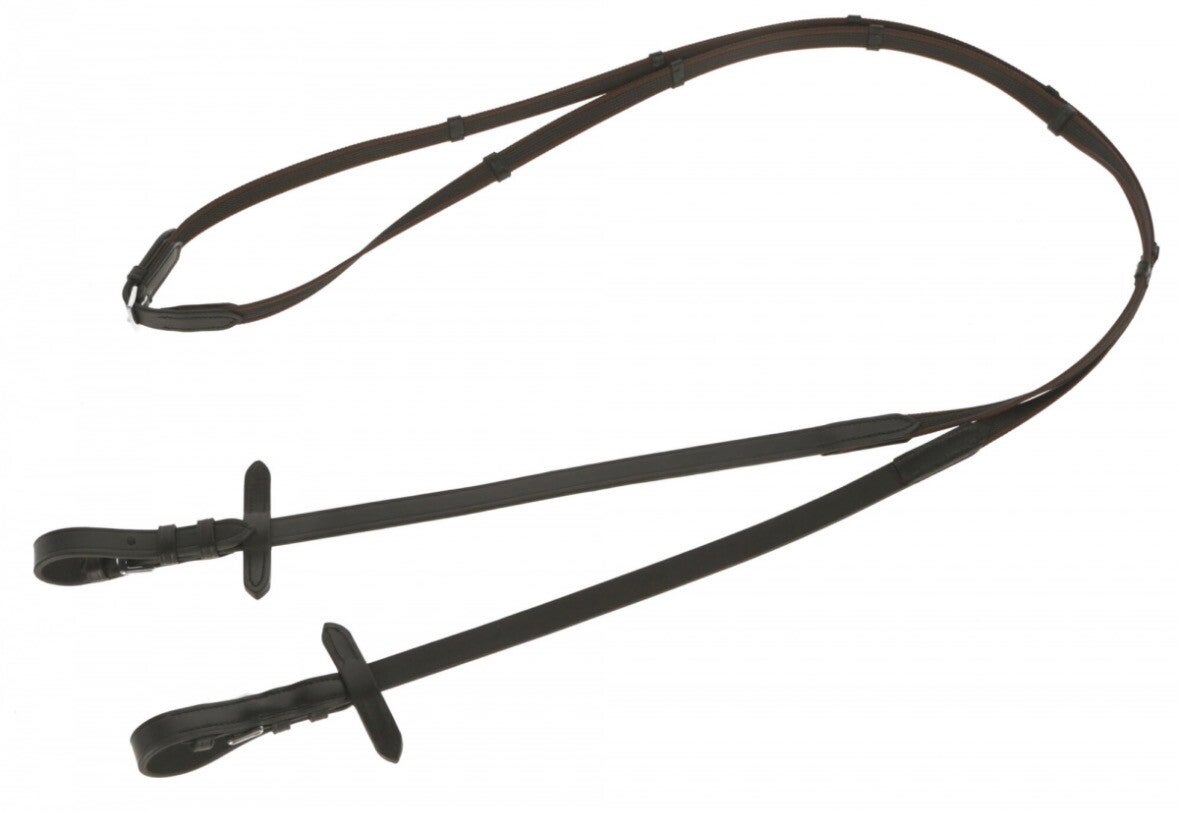 Antislip rubberen teugel 3m - 15mm bruin- zwart