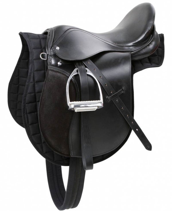 Haflinger zadelset, zwart