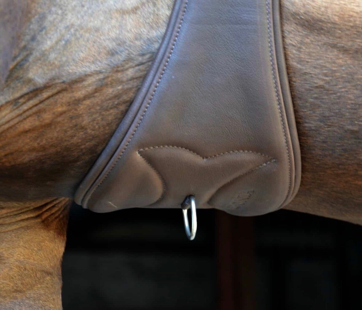 Allround singel van zacht natuurlijk leer bruin