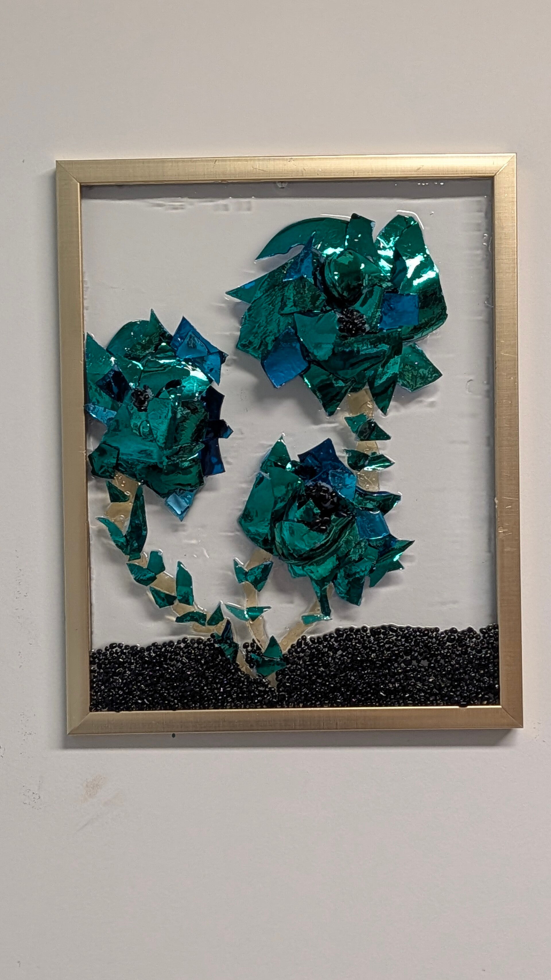 rose glass art
