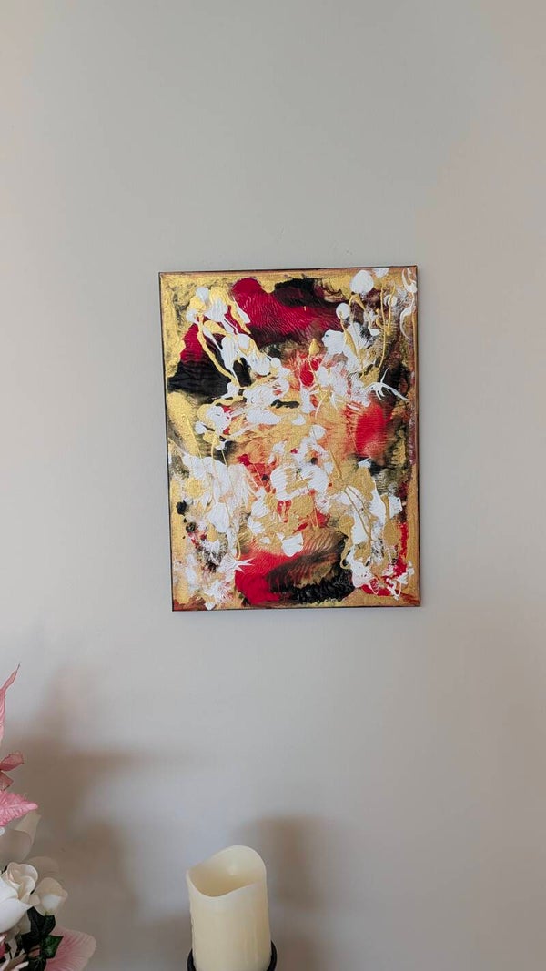 set of 2 abstract artwork