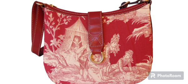LANCEL x Toile de Jouy sac cuir vintage réversible Casino cartes a jouer poker jeux dos dentelle ancienne refashion réactualisé modernisé seconde main upcycling recyclé diy