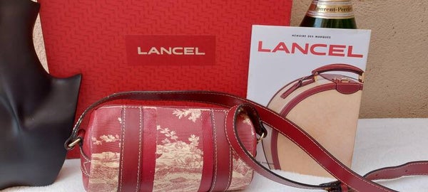 LANCEL x toile de Jouy création unique refashion réactualisé sac cuir luxe France vintage chic ReFashion