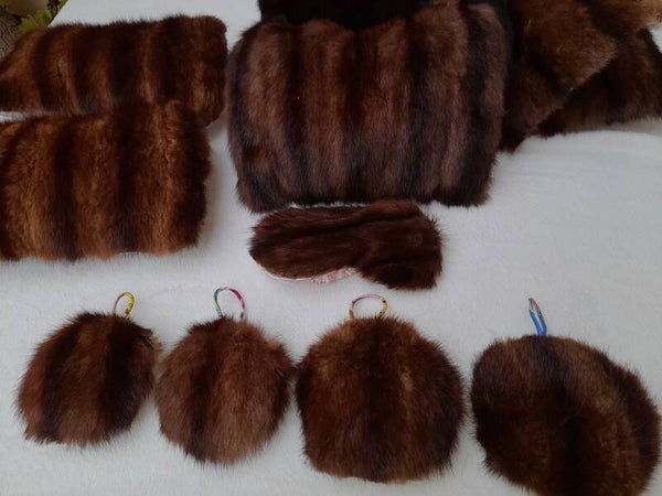 HERMES Twilly lien cordon + vison Décoration Noël poignée de porte creation unique